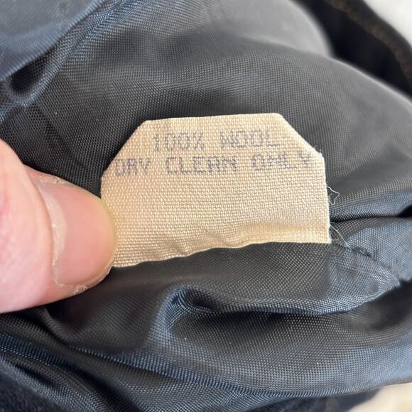 Vintage Harris Wallace Academia 90s Wool Embroidered Bubble Pants Size 10 Smart - Picture 7 of 9